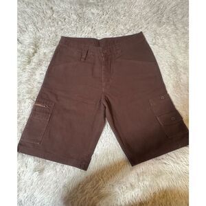 Weekendz off Men brown cargo shorts 34x12